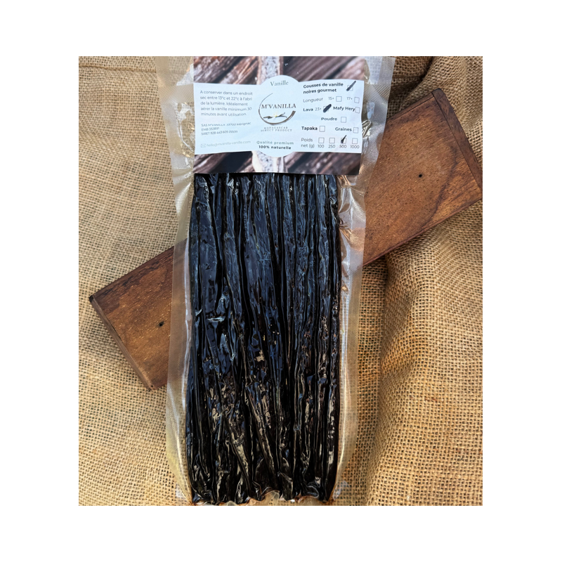 Gousses Vanilles Noires Gourmet "Lava" -P- 100g Gousses Vanilles Noires Gourmet "Lava" -P- 100g