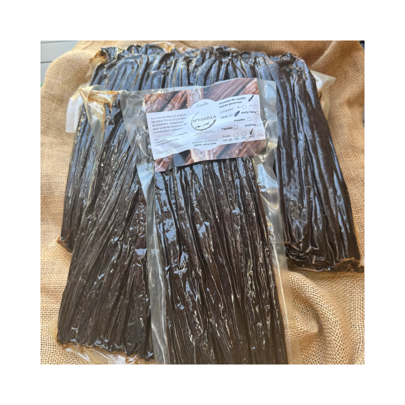 Gousses Vanilles Noires Gourmet  "Lava" 1kg