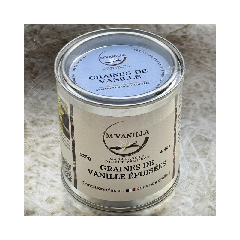 Graines de vanille noires 125g Graines de vanille noires 125g