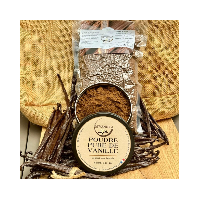 Poudre De Vanille Pure Avec Grains-P- 250g Poudre De Vanille Pure Avec Grains-P- 250g