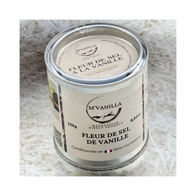 Fleur de sel à la vanille -P- 250g