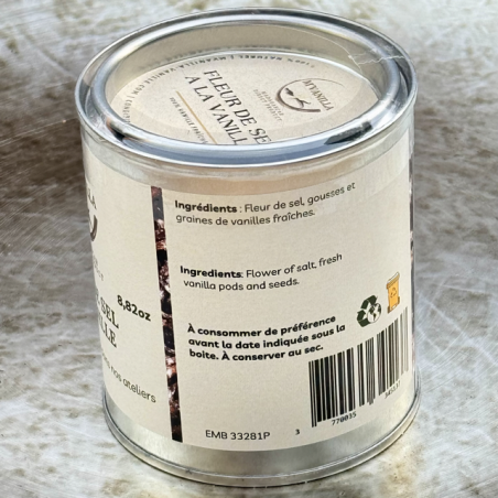 Fleur de sel à la vanille -P- 250g